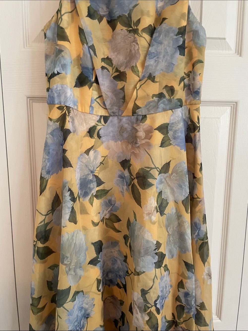 Sachin & Babi Kate Draped Floral Print Organza Gown Dress size 8 - Picture 7 of 15